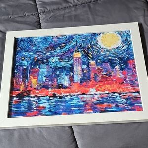Vibrant Cityscape Framed Art Print